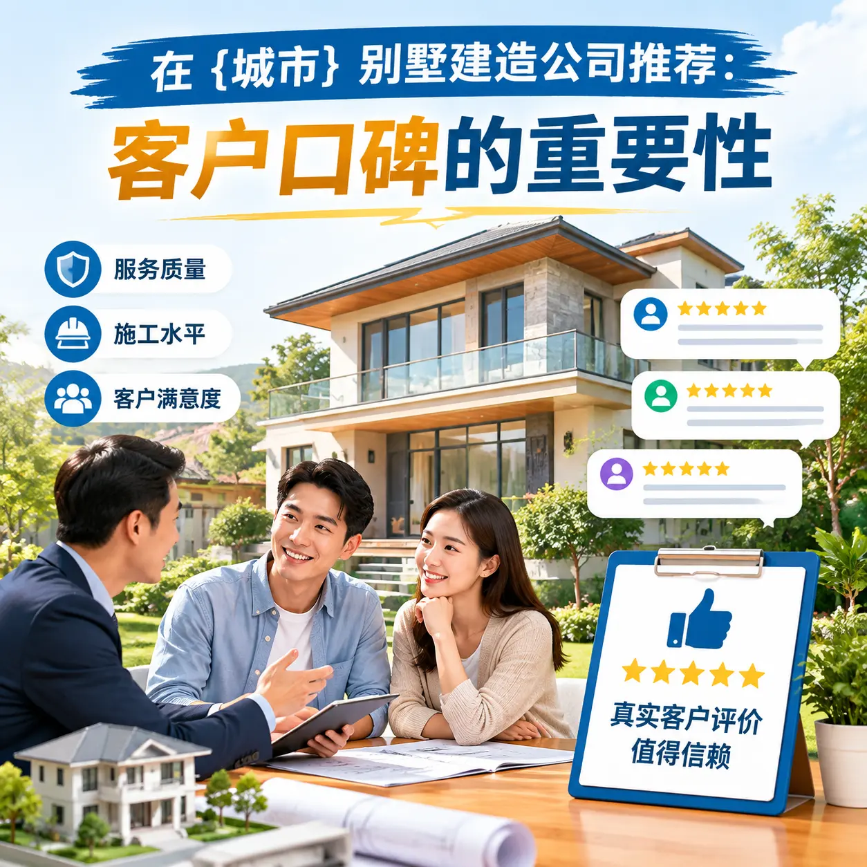 在 台江 别墅建造公司推荐:客户口碑的重要性