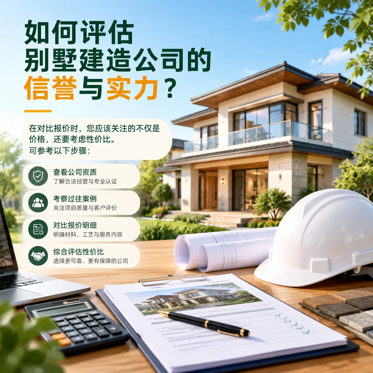 如何评估 台江 别墅建造公司的信誉与实力?