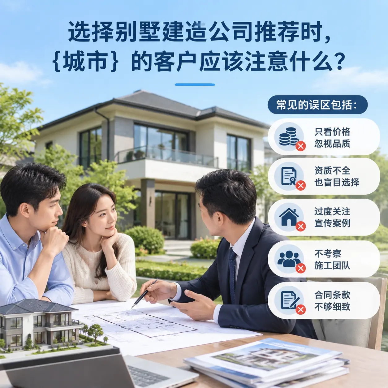 选择别墅建造公司推荐时，台江 的客户应该注意什么？